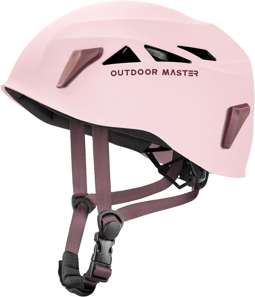 OutdoorMaster Climbing Helmet Rock Rescue Helmet Adjustable Lightweight Mountaineering Hiking Caving Helmet Adults Work Safety Helmet