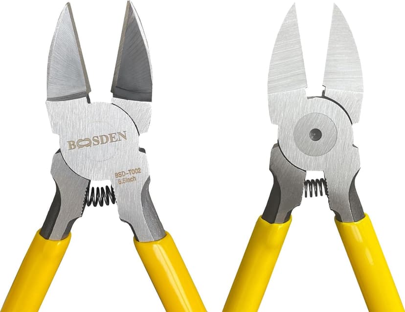 Spring Loaded Flush Cutter Dike for Crafting, Artificial Flower Jewelry Making, Flush Cut Plier Floral Wire Cutter Dyke Snip BOOSDEN Wire Cutter 6.5 inch Cutting Pliers Diagonal Cutter Metal Snipper B08ZCHYGN7