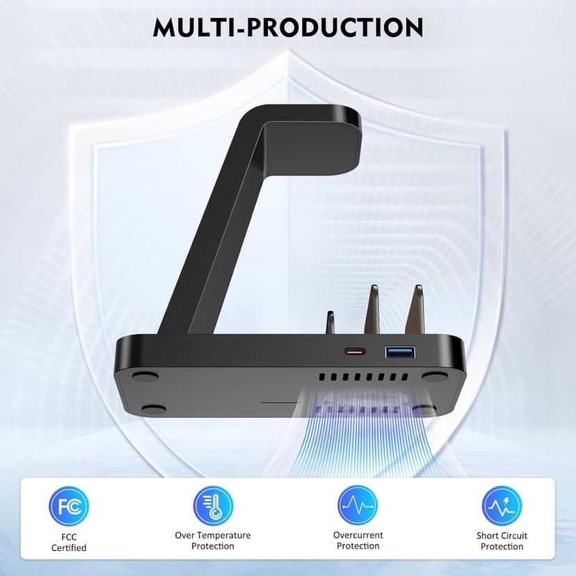 Wireless Charger for iPhone - 5 in 1 Charging Station for Multiple Devices Apple: Fast Wireless Charging Stand Dock for iPhone 17 16e 16 15 14 13 12 Pro Max Apple Watch Airpods