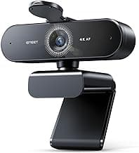 EMEET NOVA 4K Webcam for PC - Ultra 4K HD, PDAF Autofocus, Dual Omnidirectional Mics, 73° FOV, Auto Light Correction, USB-A, Privacy Cover, Ideal for High-End Business Meetings&Live Streaming