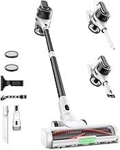 Maircle Cordless Stick Vacuum Cleaner for Home, Lightweight Rechargeable Vacuum with 55min Runtime, Powerful Suction, Green LED Headlight, 9-in-1 Pet Hair Carpet & Hardwood Floor Cleaner