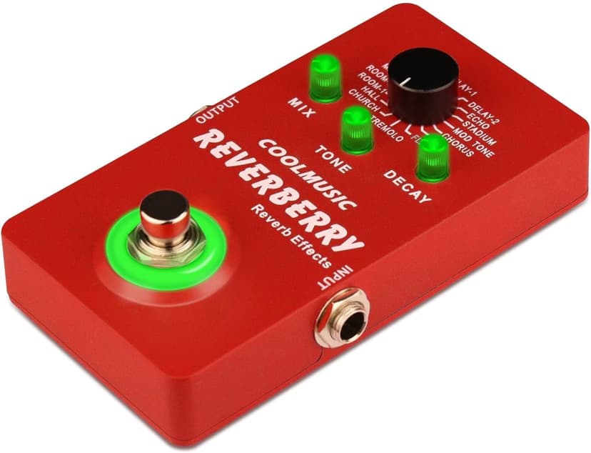 Coolmusic Multi Effects Pedal Digital Guitar Pedal with 16 Effects True Bypass