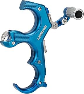 LWANO Thumb Bow Release - 3&4 Finger Adjustable Archery Compound Bow Release Aid, with Trigger Travel and Pressure Adjustable