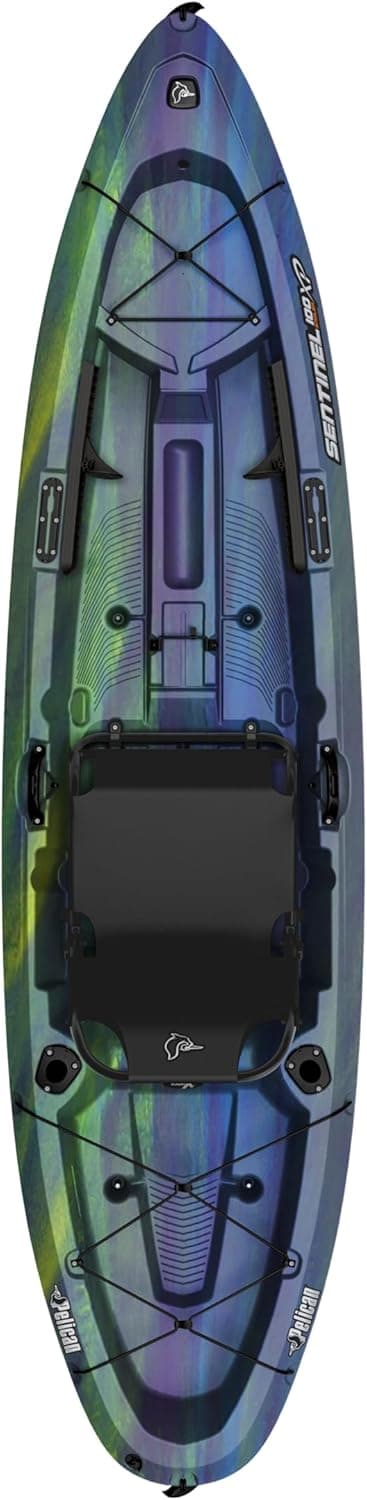 Pelican Sentinel 100XP - Angler Sit on top Fishing Kayak - Lightweight - Ergocast XP™ Seating System - 10 ft