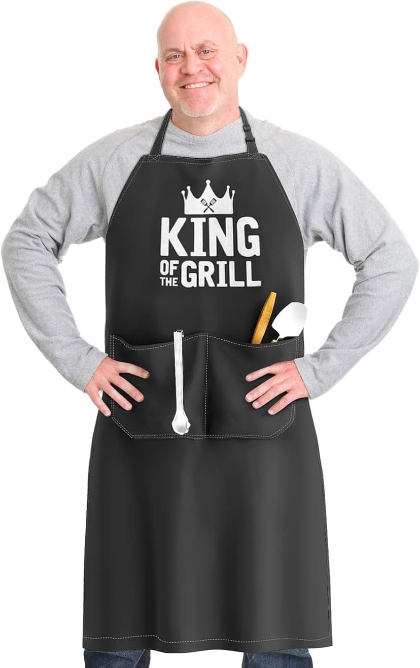 JDNFYGX Gifts for Men Dad Husband Boyfriend Brother, Funny Gifts for Him - Fathers Day, Birthday, Valentines Day, Grilling Gifts for Men, Cooking BBQ Grilling Aprons Gifts for Dad Him, Chef Gifts