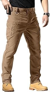 GQN Tactical Pants for Men, Water Resistant Ripstop Cargo Pants, Multifunction Work Hiking Pants, Outdoor Apparel 2026