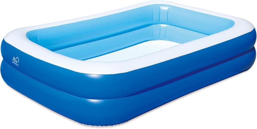 Inflatable 103-in x 69-in x 22-in Deep Rectangular Family Pool with Cover