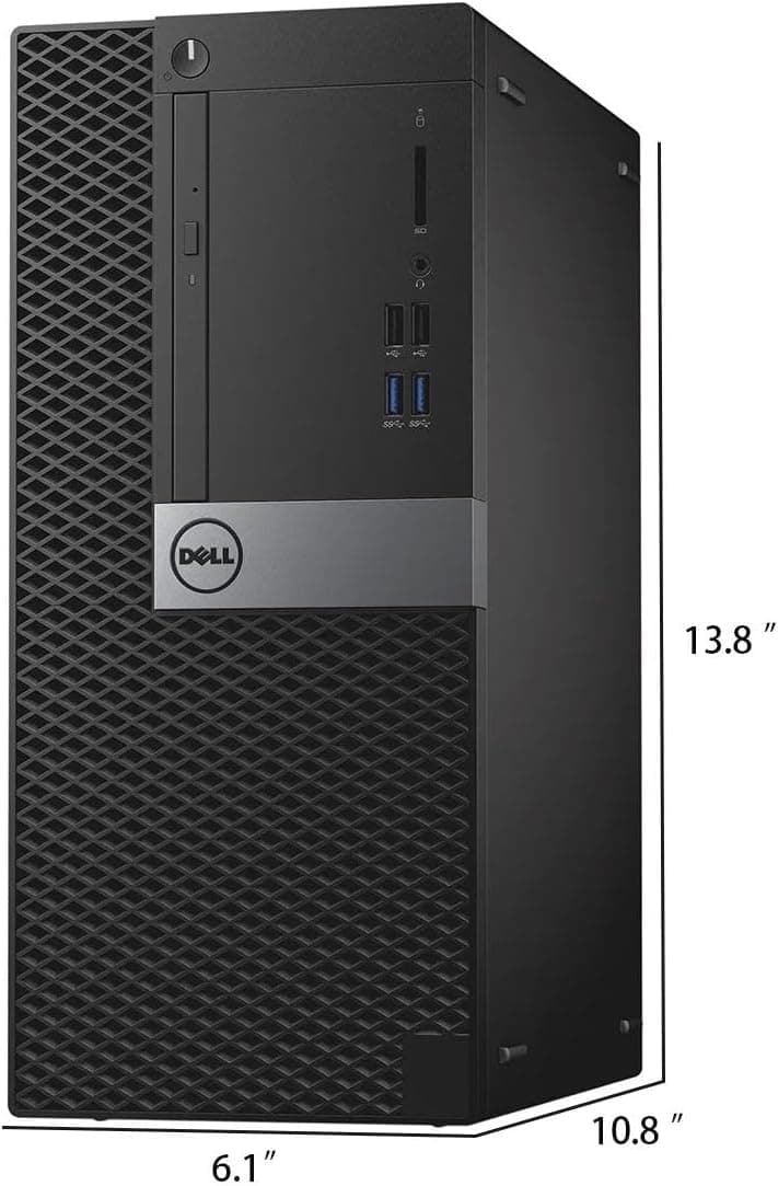 Dell OptiPlex 3040 Mini Tower Desktop Computer PC, Quad-Core i5-6500 up to 3.6 GHz, 8GB RAM, 256GB SSD, Keyboard and Mouse, WiFi, BT, Windows 11 Pro (Renewed)