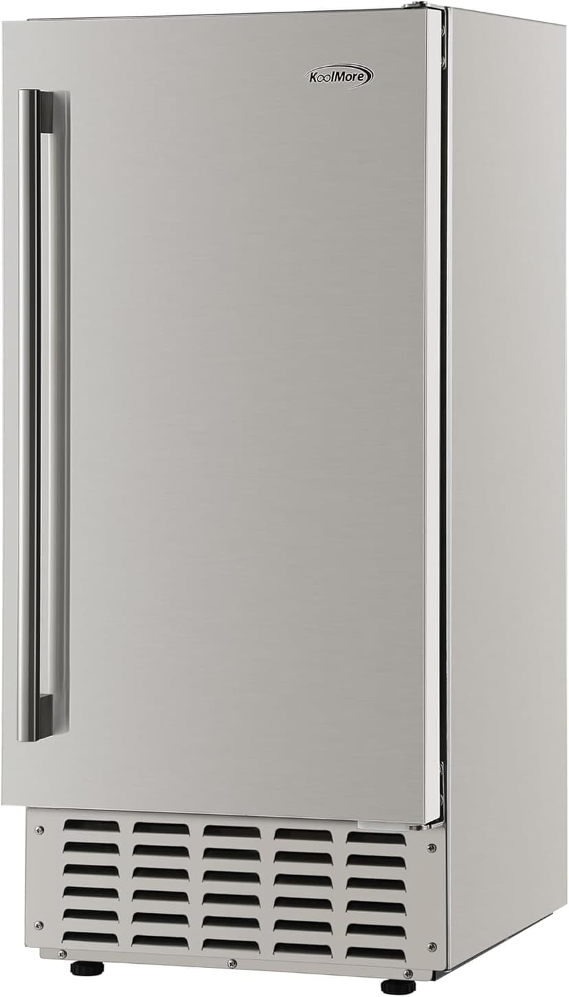 KoolMore 15 in. Built-in Residential Pearl Ice Nugget Maker, 66lb /Day with Drain Pump in Stainless-Steel, ETL Listed (KM-BIM66-NSS)