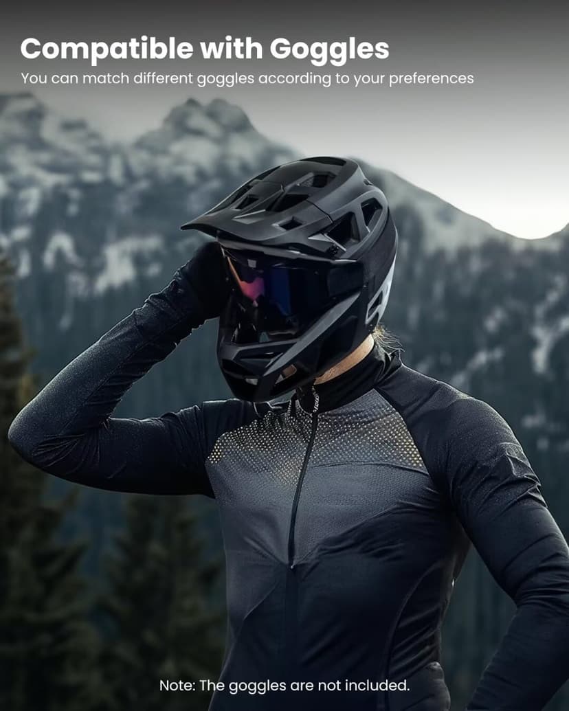 ILM Adult Mountain Bike Helmet Men & Women Full Face Lightweight BMX MTB Helmet ASTM CPSC CE Certified Cycling Helmet Model ZL-B068