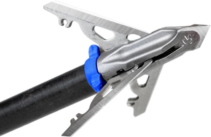 G5 Deadmeat V2 Expandable 3-Blade Broadheads | 3-Pack | 100/125 Grains | Razor Sharp 1.5" Cutting Diameter Mechanical Blades | Screw in | Compound & Recurve Compatible | 1 BMP Practice Tip Included