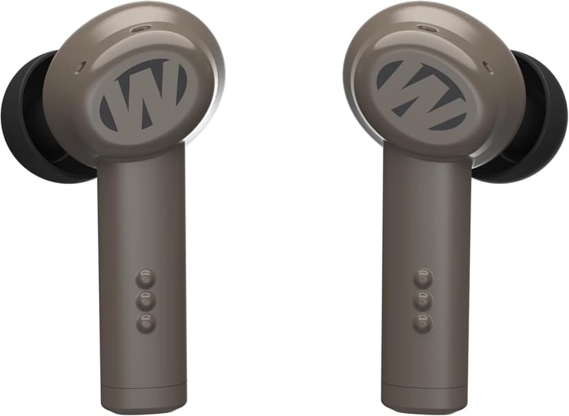 Walker's Disrupter Bluetooth Earbuds - Hunting Range Shooting Active Lifestyle Ear Protection Hearing Enhancement Noise-Cancelling Rechargeable Wireless Electronic Earbuds - FDE