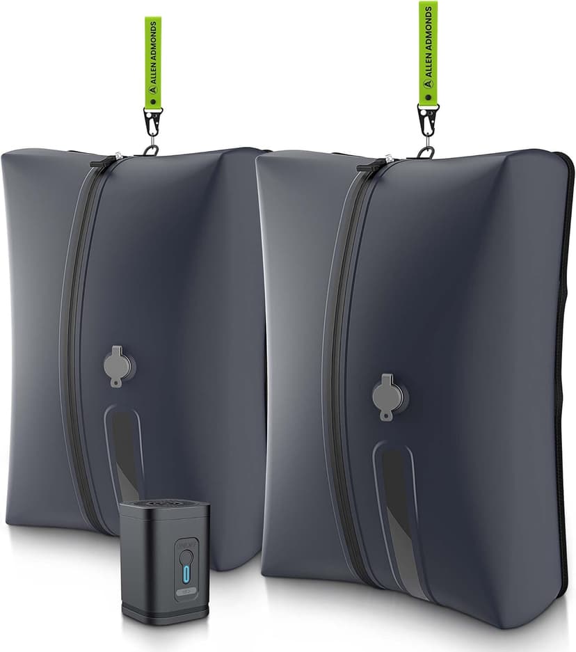 Vacuum Bags for Travel with Electric Pump,34L Waterproof Compression Bags for Carry On Suitcases and Backpack for Air Travel Vacation Camping Boating Outdoor Sports 2 Pack