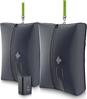 Vacuum Bags for Travel with Electric Pump,34L Waterproof Compression Bags for Carry On Suitcases and Backpack for Air Travel Vacation Camping Boating Outdoor Sports 2 Pack