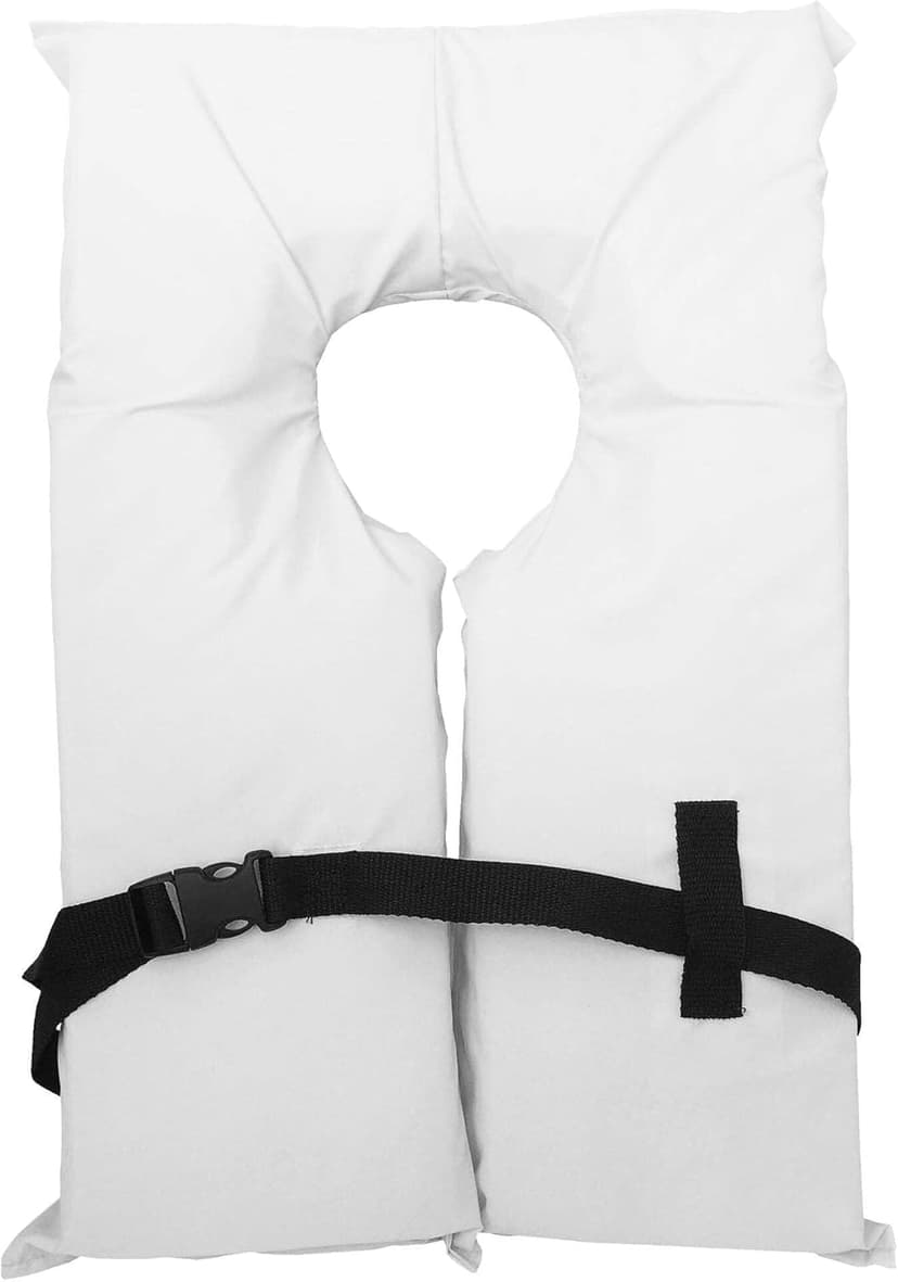 6 Pack Coast Guard Approved Life Jackets. High Visibility Color Type II Keyhole Life Vest in Classic May West Style. Compliance Flotation Device