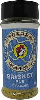 Buc-ee's Texas Round Up Brisket BBQ Rub, Gluten Free, One 5.3 Ounce Shaker Bottle