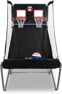 Pop-A-Shot Home Dual Shot | Arcade Basketball Game for Home | Sensor Scoring Hoop, 16 Game Modes, 7 Balls | Foldable for Easy Storage | Fun for All Players