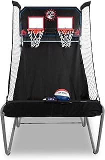 Pop-A-Shot Home Dual Shot | Arcade Basketball Game for Home | Sensor Scoring Hoop, 16 Game Modes, 7 Balls | Foldable for Easy Storage | Fun for All Players