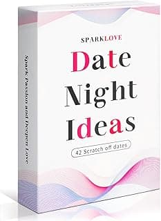 Couple Gifts and Valentine Day Gifts, Date Night Ideas Cards, 42 Romantic Scratch Off Date Card Gifts for Couples, Gifts for Girlfriend and Boyfriend, His or Her Gifts, Gifts for Wife, Husband