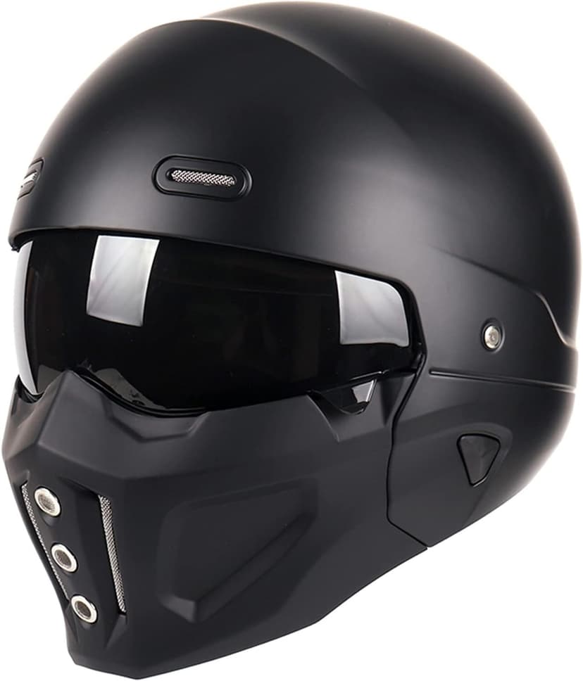 Open Face Full face Helmet Motorcycle Modular Helmets for Unisex-Adult Street Bike Cruiser Scooter DOT Approved