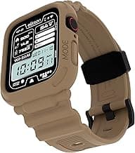 Elkson Designed for Apple Watch Series SE3 9/8/7/6/5/4 [45/44mm], Quattro Pro Series Rugged Military Grade Protective Bumper Case with Strap Bands for iWatch