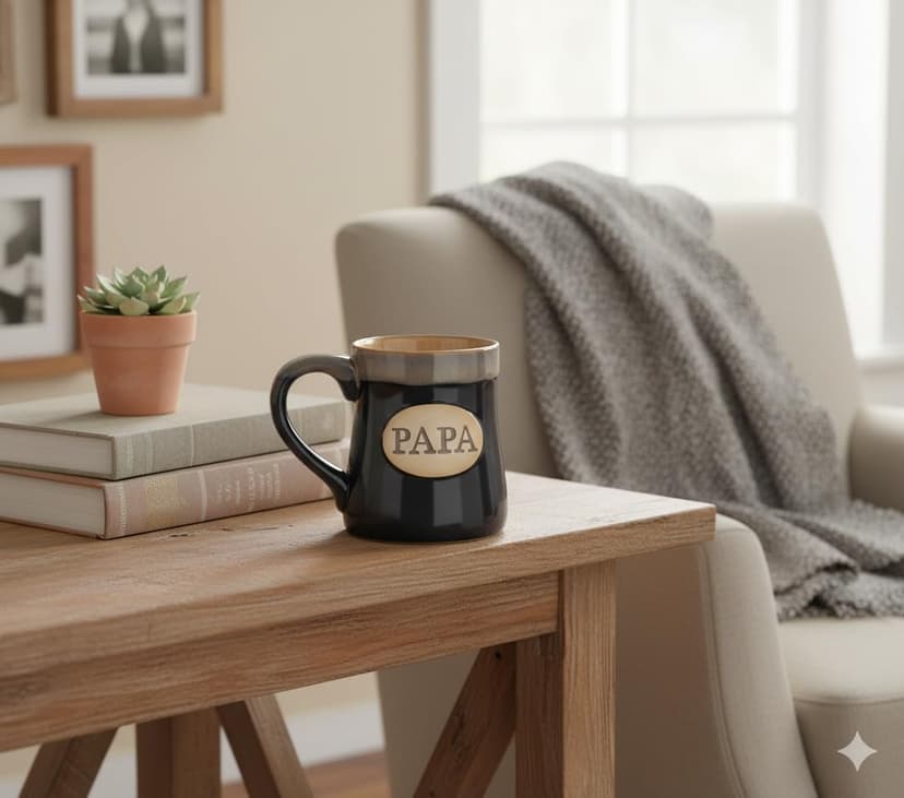 burton+BURTON 18oz Papa Mug, The Man The Myth The Legend Ceramic Coffee Cup in Decorative Gift Box B06XPHVHZG