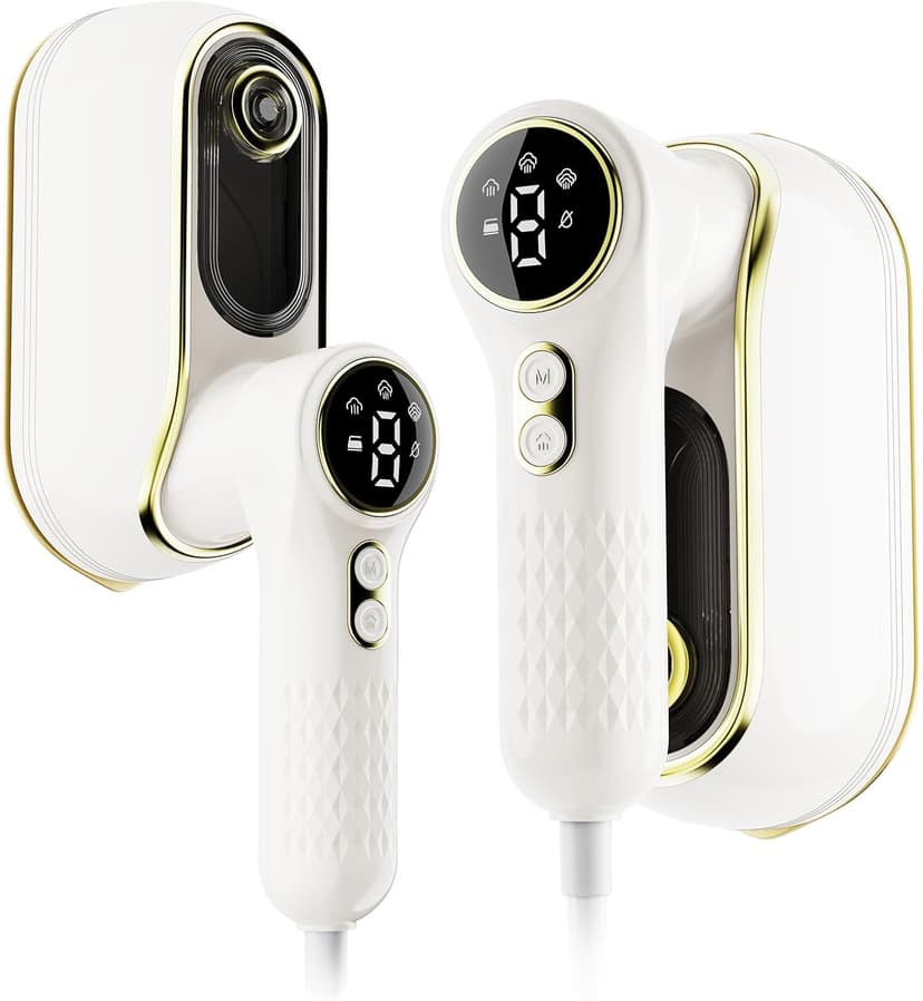 NIASSO Portable Travel Steamer, 1200W Handheld Fabric Steamer for Clothes, 4 Modes with LCD Display, Powerful Wrinkle Remover for Home & Travel, 150ml Water Tank, 10S Fast Heat-Up, 180° Swivel Handle