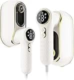 NIASSO Portable Travel Steamer, 1200W Handheld Fabric Steamer for Clothes, 4 Modes with LCD Display, Powerful Wrinkle Remover for Home & Travel, 150ml Water Tank, 10S Fast Heat-Up, 180° Swivel Handle