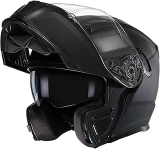 TRIANGLE Modular Motorcycle Helmets for Men Flip Up Full Face Helmet Dual Visor with Internal Sunshield DOT Approved