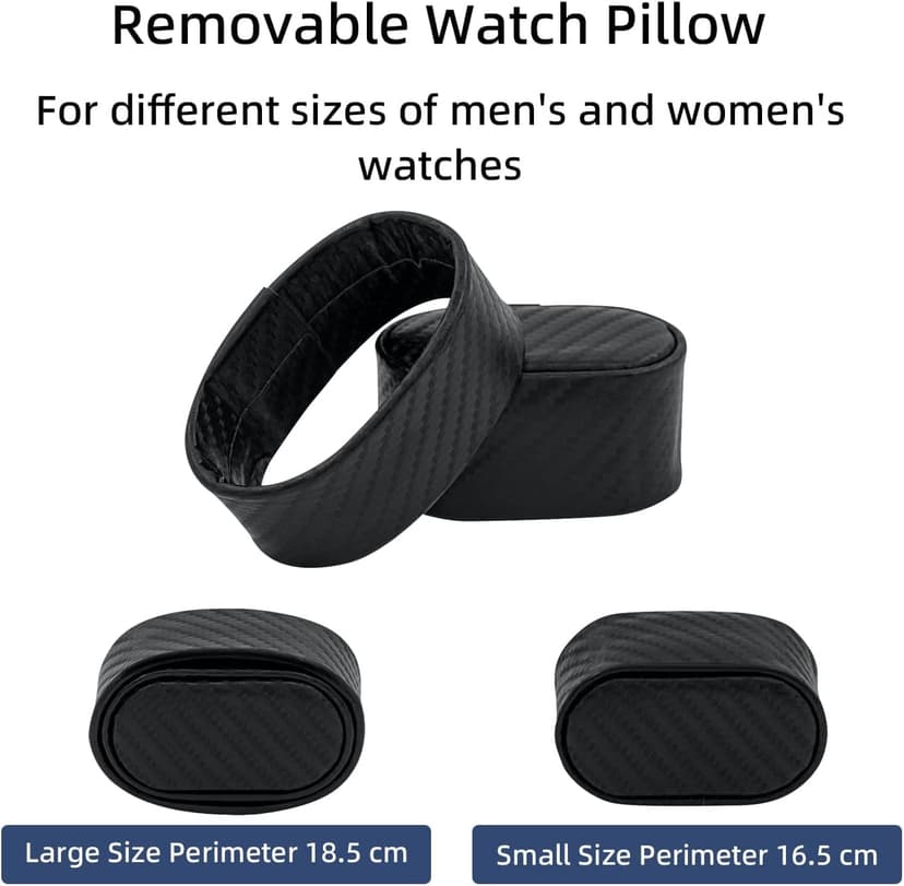 Mcbazel Mcbazel Single Watch Winder, Ultra Quiet Japanese Motor Automatic Watch Winder Box with Multiple Rotation Modes, Premium Watch Winder for Automatic Watches (AC/ Battery Powered) - Black with Crocodile Pattern