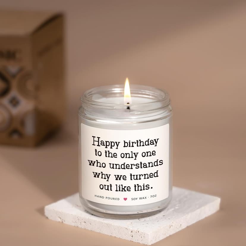 Sister Birthday Gifts from Sisters, Sisters Gift from Sister Brother, Birthday Gifts for Sister Adult, Big Sister Gift, Best Friend Bday Presents for Women, Sister Bday Candle 7oz B0F66H9ZG8