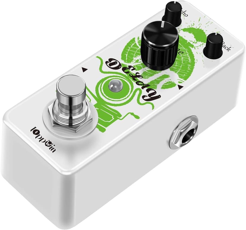 IOppWin Guitar Pedals, Premium Analog Delay Pedal – Warm, Clean, Smooth Tones with 25ms-600ms Adjustable Range & True Bypass, for Retro Tone Lovers And Live Musicians