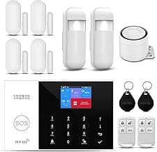 PGST WiFi Wireless Home Alarm System - 2025 Home Security System, 10-Minute Installation, 4 Door & Window Sensors + 2 Motion Sensors, APP Remote Control, Compatible with Alexa, No Monthly Fee