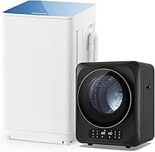 Auertech Portable Washer and Dryer Combo Set, 1.8 CU.FT Portable Clothes Dryers with Boot Dryer, 18 lbs Fully Automatic Washing Machine, 7 Wash Cycles, Compact Washer and Dryer for Apartment, RV, Dorm