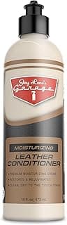 Jay Leno's Garage Car Leather Conditioner and Auto Leather Care - Professional Leather Conditioner for Car Seats, Nourishes Protects & Restores, Lanolin & Beeswax Formula, Non-Greasy Finish (16 oz)