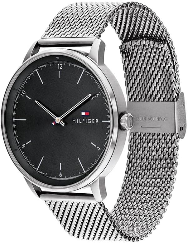 Tommy Hilfiger Men's 2-Hand Quartz Watch – Minimalist Style, Stainless Steel Case, Casual Everyday Wear, Gift for Him
