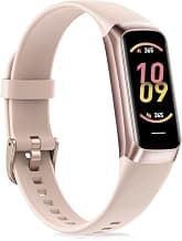 Fitness Tracker with 24/7Heart Rate, Blood Pressure, Sleep Tracking, Calorie, Activity Tracker with 1.1" AMOLED Color Screen, Waterproof Step Tracker for Android iPhones Women Men
