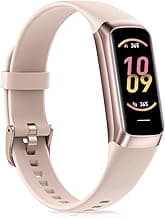 Fitness Tracker with 24/7Heart Rate, Blood Pressure, Sleep Tracking, Calorie, Activity Tracker with 1.1" AMOLED Color Screen, Waterproof Step Tracker for Android iPhones Women Men