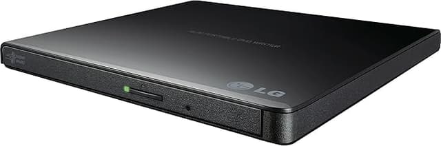 LG GP65NB60 8X USB 2.0 Super Multi Ultra Slim Portable DVD Writer Drive +/-RW External Drive with M-DISC Support - Black