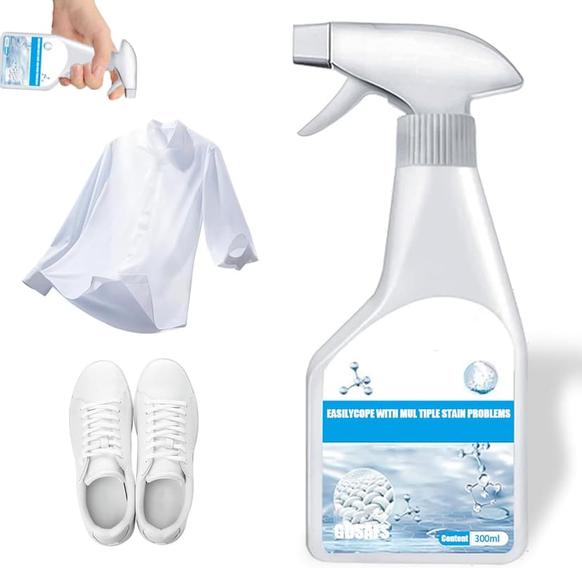 Multipurpose Stain Remover, Dry Clean on the Go Stain Remover Spray, 300ml Cozy Home Laundry Stain Remover, No Water No Waiting for Delicate Fabric Wash -Grease,Cotton,Linen & Synthetic Clothes (1PC)