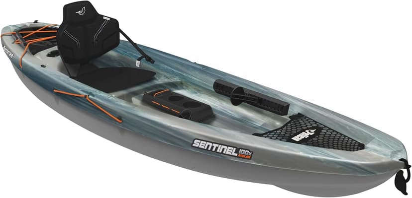 Pelican Sentinel 100X - Angler Sit on top Fishing Kayak - Lightweight - Ergolounge™ Seating System