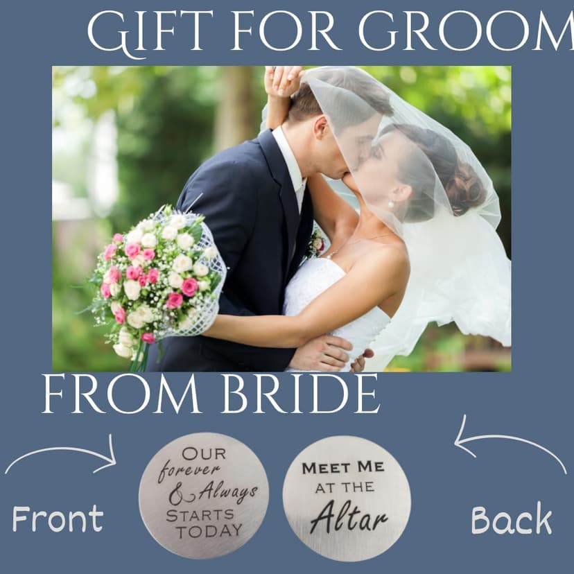 Gift to Groom From Bride on Wedding Day - Future Husband Gift, Pocket Hug Token