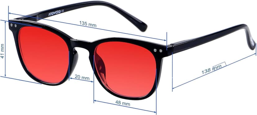 ANDWOOD Blue Light Blocking Glasses Women Men Computer Small Face Clear Bluelight Blocker Eyeglasses Frame