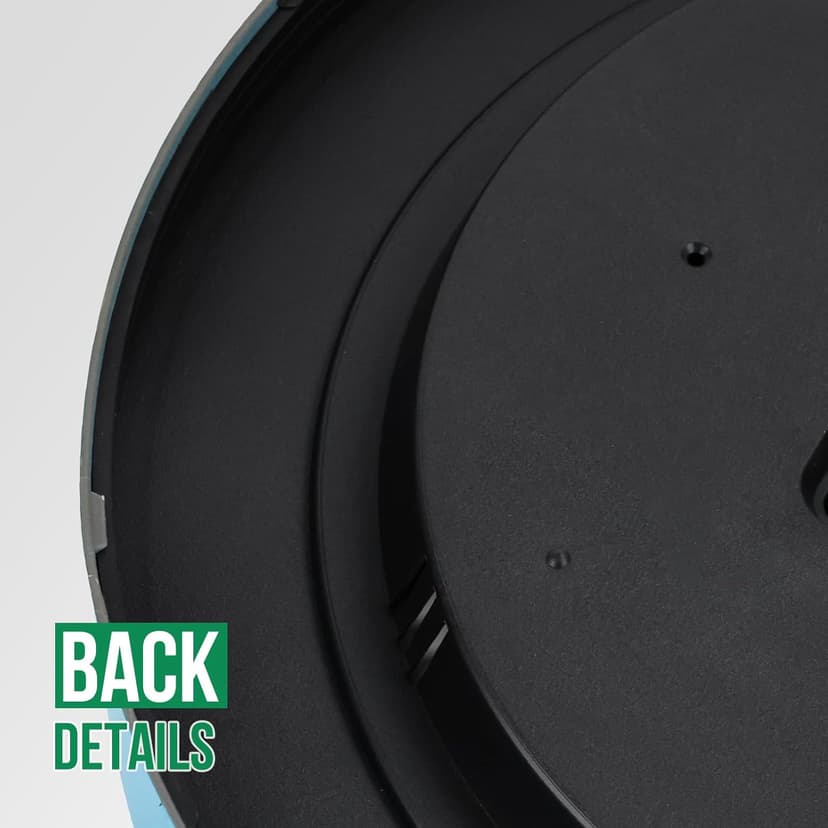 Wall Clock Non-Ticking Silent Quartz Movement Decor Clock Modern Simple Style Round Plastic Wall Clocks for Home/Office/School/Living Room/Bedroom/Kitchen (Blue, 12 Inch)