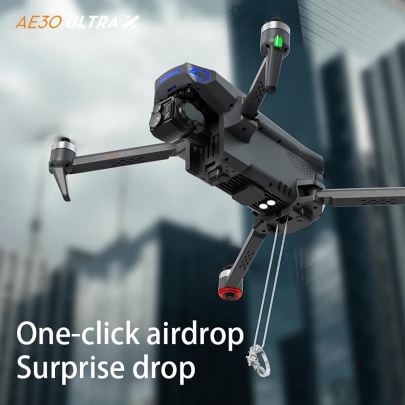 professional drone s with camera for adults 4K Video long range ,3-Axis Gimbal EIS 8K Camera drone with7.2'' HD Touch Screen on controller, 5G GPS Brushless Motor, Built-in Obstacle Avoidance 360 ，with Airdrop, 3 Batteries (black)