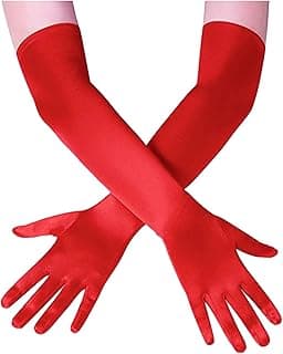 Long Opera Gloves for for Women 1920s Tea Party, Wedding, Cosplay, Bridgerton Costume Dress