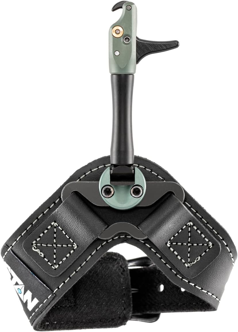 Stan SoleX Index Finger Archery Bowhunting Release - Buckle Wrist Strap Open Hook Trigger Aid with Single-Sear Design, Adjustable Length, Travel & Tension