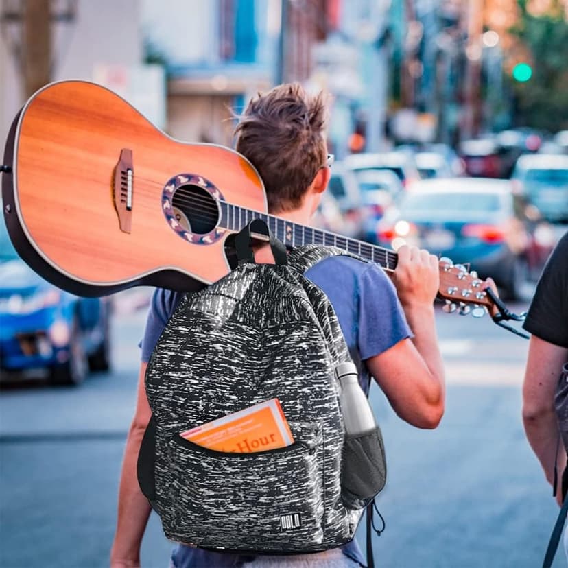 Reflective Backpack, High Visibility Backpack for Commuters Ride Motorcycle Bike, Water Resistant Bags Fit 15.6-Inch Laptop for Work and Travel