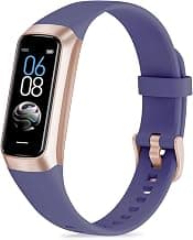 Fitness Tracker with Step Counter/Calories/Stopwatch, Activity Tracker, Health Tracker with Heart Rate Monitor, Sleep Tracker,1.10''AMOLED Touch Color Screen, Pedometer Watch for Women Men