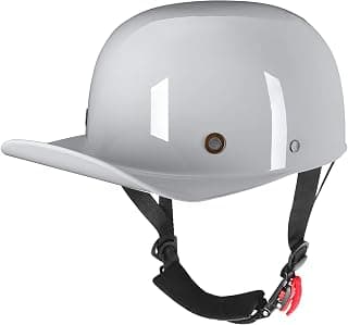 Yesmotor Baseball Style Cap Retro Motorcycle Helmet Unisex-Adult - DOT Approved